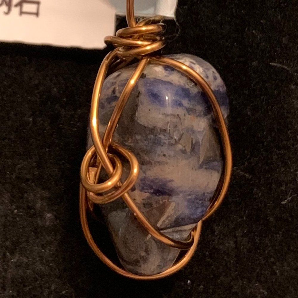 Sodalite #56, Polished Stone Pendant